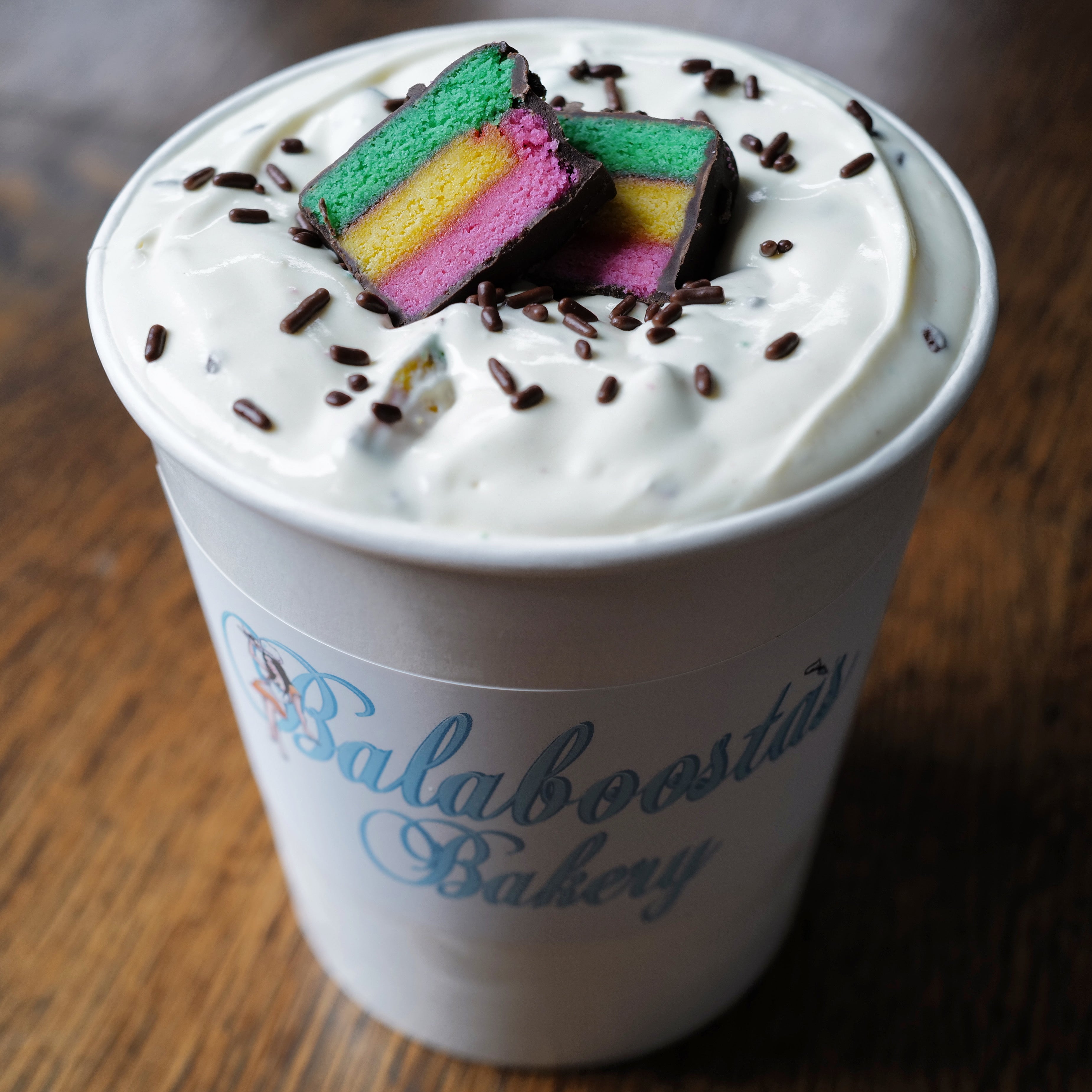 RAINBOW COOKIE PUDDING