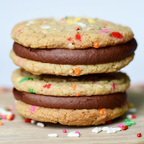 FUNFETTI COOKIE SANDWICHES