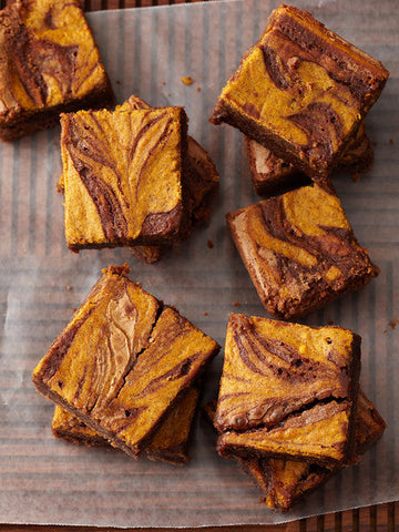 PUMPKIN SWIRL BROWNIES